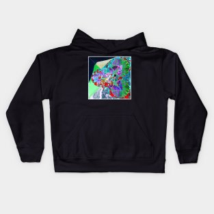 hazard in the city, colllage art of urban mapping Kids Hoodie